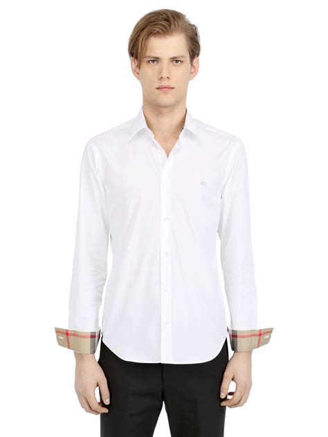 burberry brit poplin shirt|Burberry shirts for men.